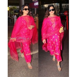 Rashmika mandana pinkish palazzo suit